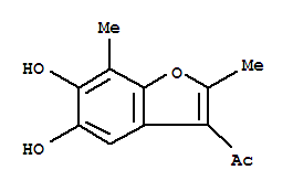 (9ci)-1-(5,6-二羥基-2,7-二甲基-3-苯并呋喃)-乙酮結(jié)構(gòu)式_709640-99-3結(jié)構(gòu)式
