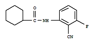 Cyclohexanecarboxamide, n-(2-cyano-3-fluorophenyl)-(9ci) Structure,713078-43-4Structure