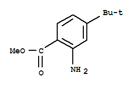 Benzoic acid, 2-amino-4-(1,1-dimethylethyl)-, methyl ester (9ci) Structure,717879-44-2Structure