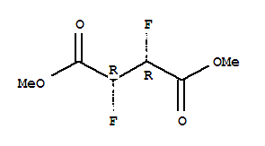 Butanedioic acid, 2,3-difluoro-, dimethyl ester, (2r,3r)-rel-(9ci) Structure,71974-84-0Structure