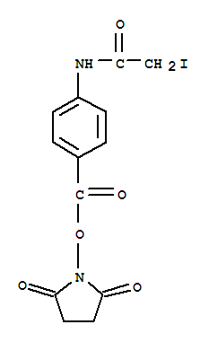 4-[(2-碘乙?；?氨基]-苯甲酸 2,5-二氧代-1-吡咯烷基酯結(jié)構(gòu)式_72252-96-1結(jié)構(gòu)式