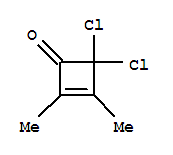  4,4-二氯-2,3-二甲基-2-環(huán)丁烯-1-酮結(jié)構(gòu)式_72284-72-1結(jié)構(gòu)式
