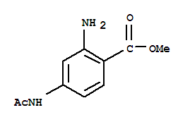 Benzoic acid, 4-(acetylamino)-2-amino-, methyl ester (9ci) Structure,725239-36-1Structure