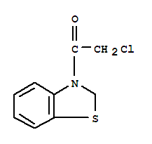 Benzothiazole, 3-(chloroacetyl)-2,3-dihydro-(9ci) Structure,72687-25-3Structure
