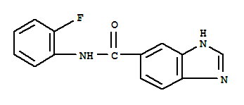 1H-benzimidazole-5-carboxamide,n-(2-fluorophenyl)-(9ci) Structure,728028-79-3Structure