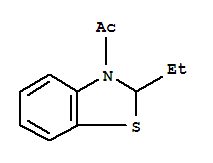 Benzothiazole, 3-acetyl-2-ethyl-2,3-dihydro-(9ci) Structure,72889-11-3Structure