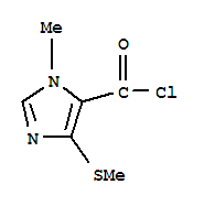 1H-imidazole-5-carbonylchloride,1-methyl-4-(methylthio)-(9ci) Structure,73187-14-1Structure
