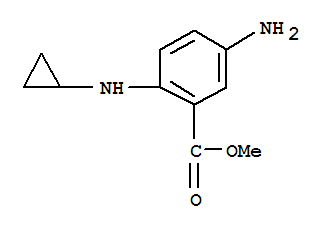 Benzoic acid, 5-amino-2-(cyclopropylamino)-, methyl ester (9ci) Structure,732942-24-4Structure