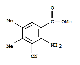 Benzoic acid, 2-amino-3-cyano-4,5-dimethyl-, methyl ester (9ci) Structure,73318-14-6Structure