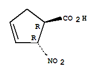 (1r,2r)-rel-(9ci)-2-硝基-3-環(huán)戊烯-1-羧酸結(jié)構(gòu)式_733749-01-4結(jié)構(gòu)式