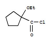 (9ci)-1-乙氧基-環(huán)戊烷羰酰氯結(jié)構(gòu)式_73555-15-4結(jié)構(gòu)式