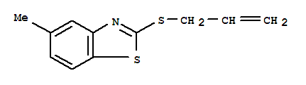 Benzothiazole, 5-methyl-2-(2-propenylthio)-(9ci) Structure,73603-62-0Structure