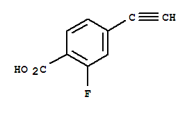 Benzoic acid, 4-ethynyl-2-fluoro-(9ci) Structure,736117-41-2Structure