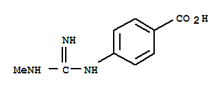 Benzoic acid, 4-[[imino(methylamino)methyl]amino]-(9ci) Structure,738523-12-1Structure