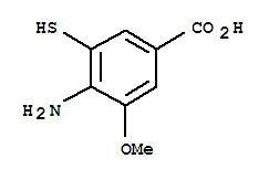 Benzoic acid, 4-amino-3-mercapto-5-methoxy-(9ci) Structure,739366-12-2Structure