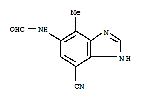 (9ci)-n-(7-氰基-4-甲基-1H-苯并咪唑-5-基)-甲酰胺結構式_745048-52-6結構式