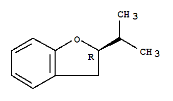 Benzofuran,2,3-dihydro-2-(1-methylethyl)-,(r)-(9ci) Structure,74695-08-2Structure