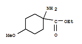 Cyclohexanecarboxylic acid, 1-amino-4-methoxy-, ethyl ester (9ci) Structure,747402-16-0Structure
