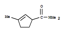 n,n,3-三甲基-2-環(huán)戊烯-1-羧酰胺結(jié)構(gòu)式_74819-85-5結(jié)構(gòu)式