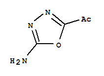 (9ci)-1-(5-氨基-1,3,4-噁二唑-2-基)-乙酮結(jié)構(gòu)式_74949-72-7結(jié)構(gòu)式