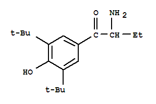 2-氨基-1-[3,5-雙(1,1-二甲基乙基)-4-羥基苯基]-1-丁酮結(jié)構(gòu)式_750525-29-2結(jié)構(gòu)式
