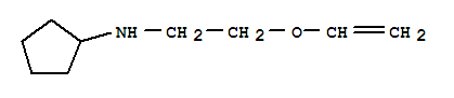 (9ci)-n-[2-(乙烯氧基)乙基]-環(huán)戊胺結(jié)構(gòu)式_75059-50-6結(jié)構(gòu)式