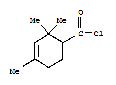(9ci)-2,2,4-三甲基-3-環(huán)己烯-1-羰酰氯結(jié)構(gòu)式_75091-77-9結(jié)構(gòu)式