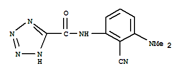 1H-tetrazole-5-carboxamide,n-[2-cyano-3-(dimethylamino)phenyl]-(9ci) Structure,751432-30-1Structure