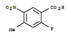 Benzoic acid, 2-fluoro-4-methyl-5-nitro-(9ci) Structure,753924-40-2Structure