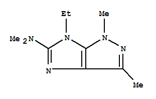(9ci)-6-乙基-1,6-二氫-n,n,1,3-四甲基-咪唑并[4,5-c]吡唑-5-胺結構式_754164-30-2結構式