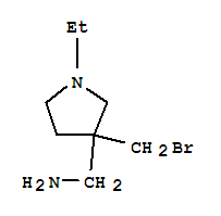 (9ci)-3-(溴甲基)-1-乙基-3-吡咯烷甲胺結(jié)構(gòu)式_754946-12-8結(jié)構(gòu)式