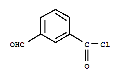 Benzoyl chloride, 3-formyl-(9ci) Structure,75650-38-3Structure