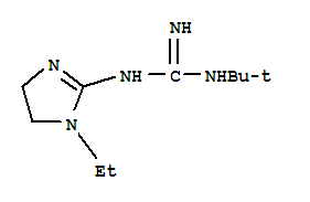 (9ci)-n-(1,1-二甲基乙基)-n-(1-乙基-4,5-二氫-1H-咪唑-2-基)-胍結構式_756758-42-6結構式