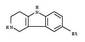(9ci)-8-乙基-2,3,4,5-四氫-1H-吡啶并[4,3-b]吲哚結構式_756761-54-3結構式