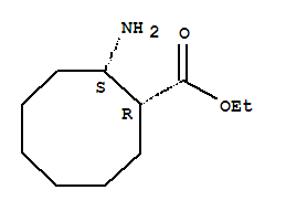 Cyclooctanecarboxylic acid, 2-amino-, ethyl ester, (1r,2s)-rel-(9ci) Structure,758676-44-7Structure