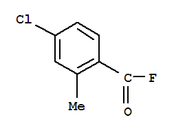 Benzoyl fluoride, 4-chloro-2-methyl-(9ci) Structure,75870-97-2Structure