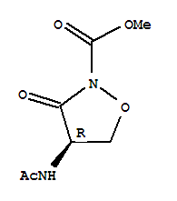 (r)-(9ci)-4-(乙?；被?-3-氧代-2-異噁唑啉羧酸甲酯結(jié)構(gòu)式_75975-46-1結(jié)構(gòu)式