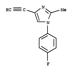 1H-imidazole,4-ethynyl-1-(4-fluorophenyl)-2-methyl-(9ci) Structure,761426-56-6Structure
