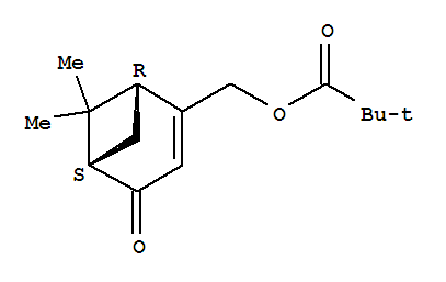 [(1R,5R)-6,6-二甲基-4-氧代雙環(huán)[3.1.1]庚-2-烯-2-基]甲基特戊酸酯結構式_76163-96-7結構式