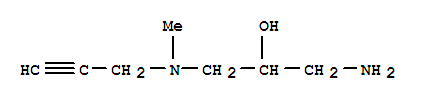 (9ci)-1-氨基-3-(甲基-2-丙炔氨基)-2-丙醇結(jié)構(gòu)式_762217-92-5結(jié)構(gòu)式