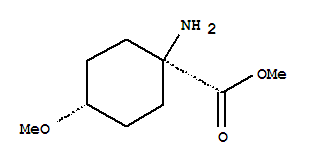 Cyclohexanecarboxylic acid, 1-amino-4-methoxy-, methyl ester, trans-(9ci) Structure,765262-90-6Structure