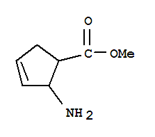 (9ci)-2-氨基-3-環(huán)戊烯-1-羧酸甲酯結(jié)構(gòu)式_765864-04-8結(jié)構(gòu)式