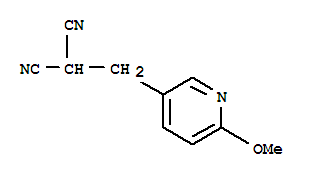 (9ci)-[(6-甲氧基-3-吡啶)甲基]-丙二腈結構式_771550-09-5結構式
