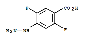 Benzoic acid, 2,5-difluoro-4-hydrazino-(9ci) Structure,773109-10-7Structure