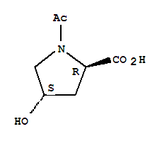 反式-(9ci)-1-乙?；?4-羥基-D-脯氨酸結構式_77449-97-9結構式