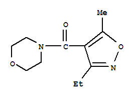 (9ci)-4-[(3-乙基-5-甲基-4-異噁唑基)羰基]-嗎啉結(jié)構(gòu)式_775300-12-4結(jié)構(gòu)式