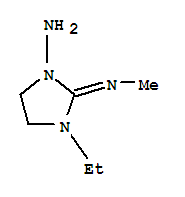 1-Imidazolidinamine,3-ethyl-2-(methylimino)-(9ci) Structure,775565-57-6Structure