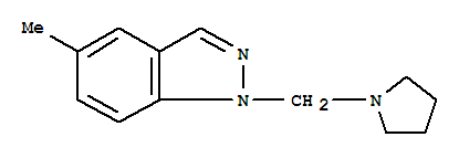 1H-indazole,5-methyl-1-(1-pyrrolidinylmethyl)-(9ci) Structure,776237-87-7Structure