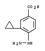 Benzoic acid, 3-cyclopropyl-4-hydrazino-(9ci) Structure,777037-19-1Structure