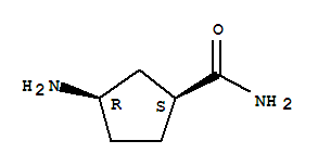 (1s,3r)-(9ci)-3-氨基-環(huán)戊烷羧酰胺結構式_777049-85-1結構式